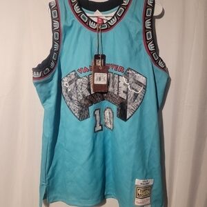 Mitchell and Ness Mike Bibby Vancouver Grizzlies 1998-99 75Th Jersey Men’s Sz XL